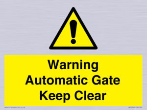 Warning Automatic Gate Keep Clear
